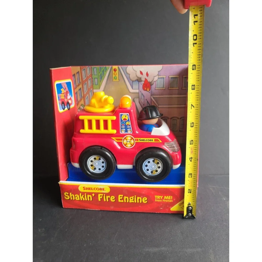 Shakin‎ Fire Engine Vintage 1998 Toy With Lights And Sounds Shelcore NIB